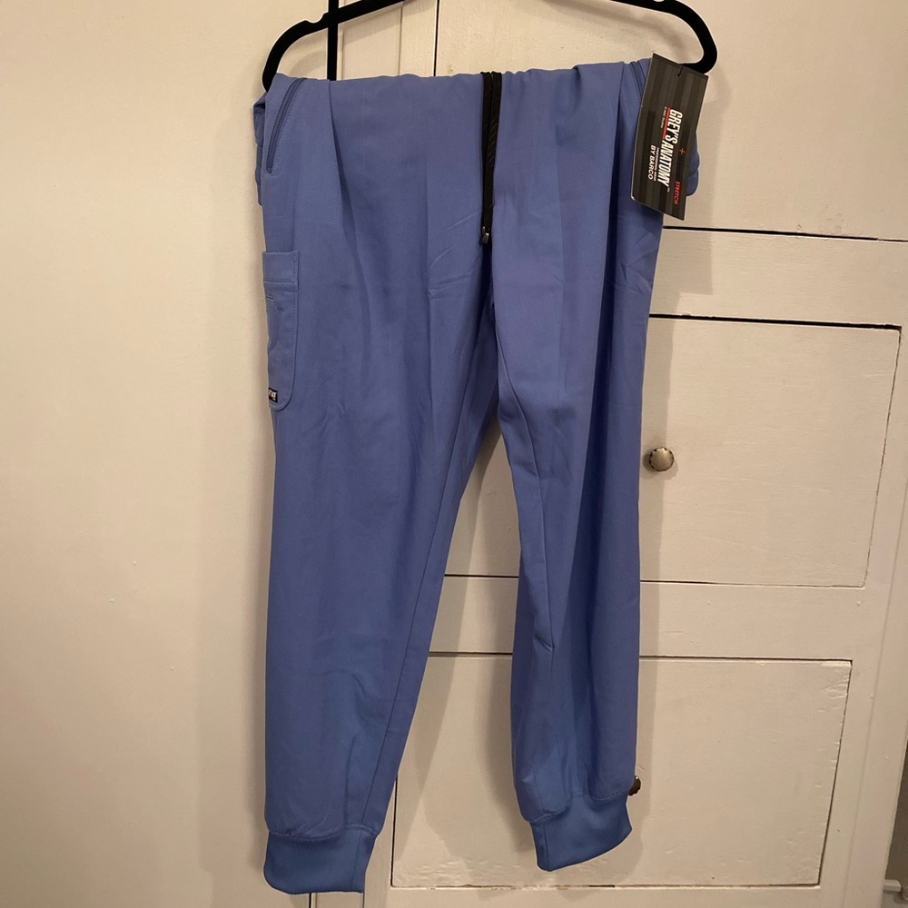 Ceil Blue Scrub Bottoms - Barco Grey’s Anatomy Jogger Style Scrub Pants Size XL